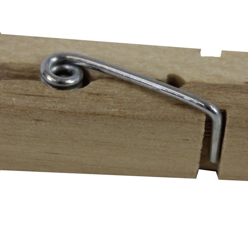 JVL 24-Piece Strong Wooden Retro Vintage Clothes Pegs