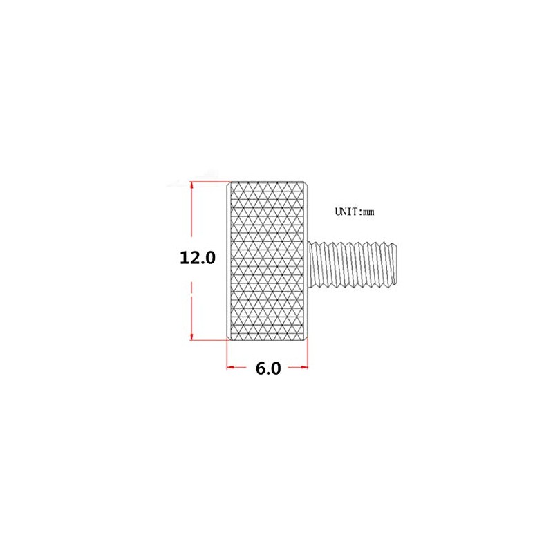 sourcing map Computer PC Graphics Card M3.5x6mm Flat Head Knurled