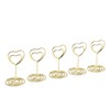 25Pcs Table Number Stands Heart Shaped Stable Base Sturdy Metal