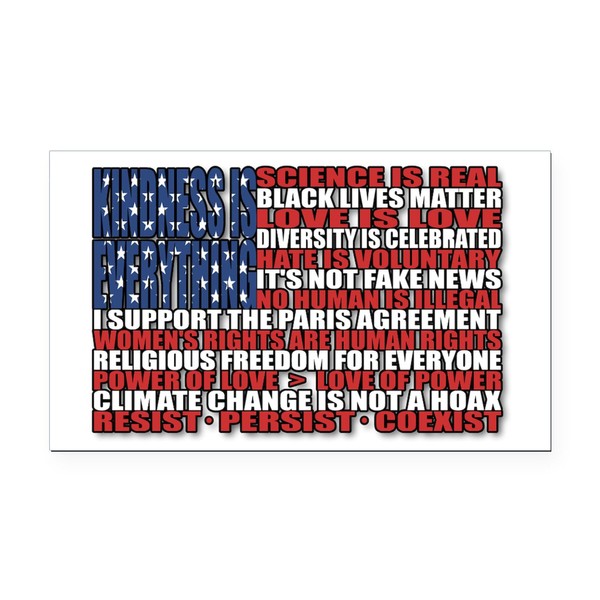 CafePress Political Protest American Flag Rectangle Car Bumper Magnet