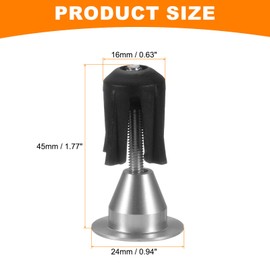 sourcing map 2 Pair Bike Handlebar End Plugs Aluminum Alloy Bar End Caps Expanding Locking Handlebar End Plugs for Most Bike MTB Road BMX Fixed Gear Bike, Silver