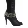 Unbranded Women Boot Bracelet Silver Metal Chain Shoe Comfortable Band