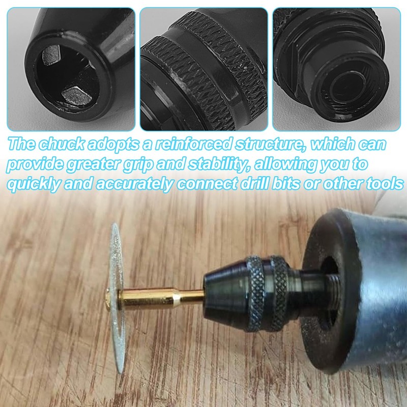 15-Piece Set Collets for Dremel Accessories, Pure Copper Mini Drill