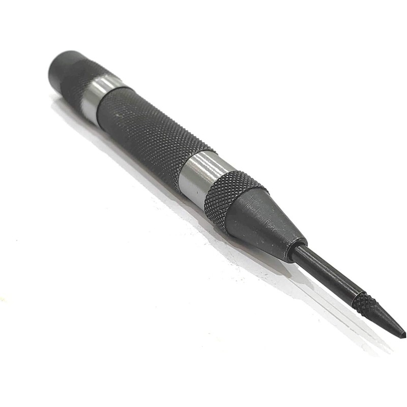 Automatic Center Punch with Replaceable Hardened Steel Tip ((Medium Duty))