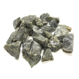Zentron Crystal Collection: Natural Rough Labradorite, Includes Velvet Bag - Large 1" Pieces (1 Pound)