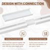 DoubleFill Self Adhesive Ceiling Curtain Track 16.4 Ft/197'' Curtain Rod