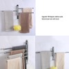 OURVII Bathroom Towel Rack Swivel Hanger Towel Bar Wall Mounted