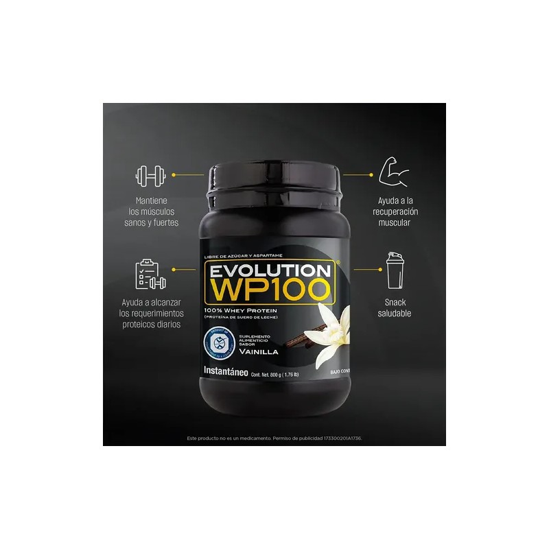 Evolution Proteina Suero De Leche (whey) Wp100 800 G Sabores