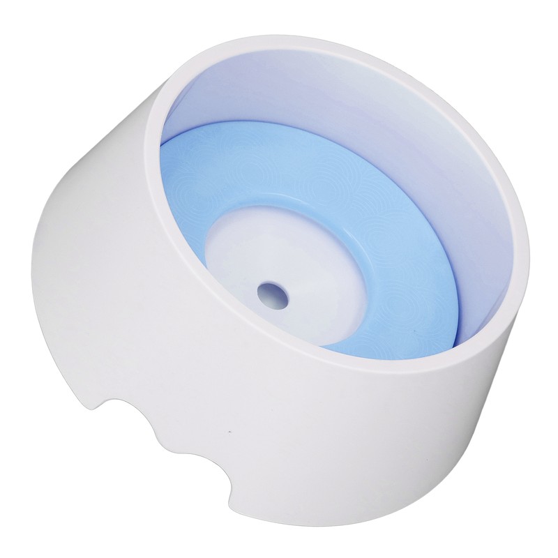 Pet Slow Water Feeder Splash Proof Prevent Slip Raised Water