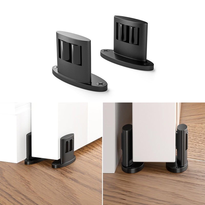 Sliding Barn Door Floor Guide for Bottom,Adjustable Wall Mounted Barn