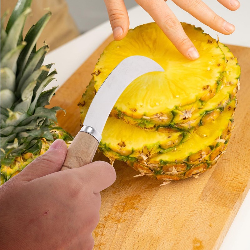 Garneck Fruit Knife Stainless Steel Multifunctional Fruit Cutter Pineapple Banana