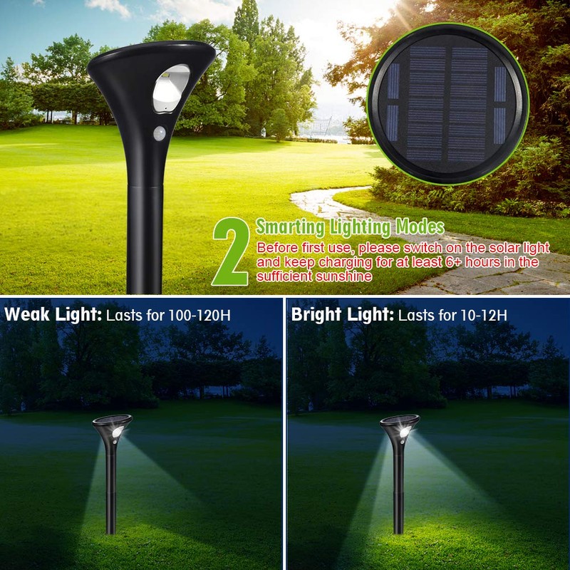 Litake Solar Lights for Outdoors, Pack of 2 Solar Garden