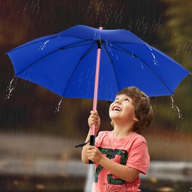 BESTKEE Lightsaber Umbrella LED Light up Golf Umbrellas with 7 Color Changing On The Shaft/Built in Torch at Bottom (Blue)