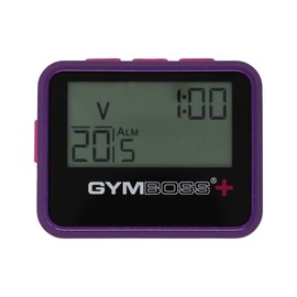 Gymboss Plus Interval Timer and Stopwatch and Gymboss Watchstrap - Bundle (Violet/Pink)