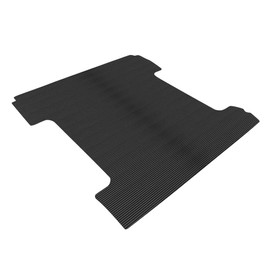 Black Rubber Horizontal Line Truck Bed Floor Mat Liner v2 Compatible with 04-06 Chevy Silverado GMC Sierra 1500 2500 3500 HD / 2007 Classic Body 5.8 Feet (69.6") Short Bed