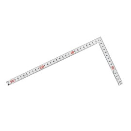 Shinwa Sokutei JIS 10647 Carpenter Measuring Measure, Same Thickness, Silver, 11.8 inches (30 cm), Front and Back