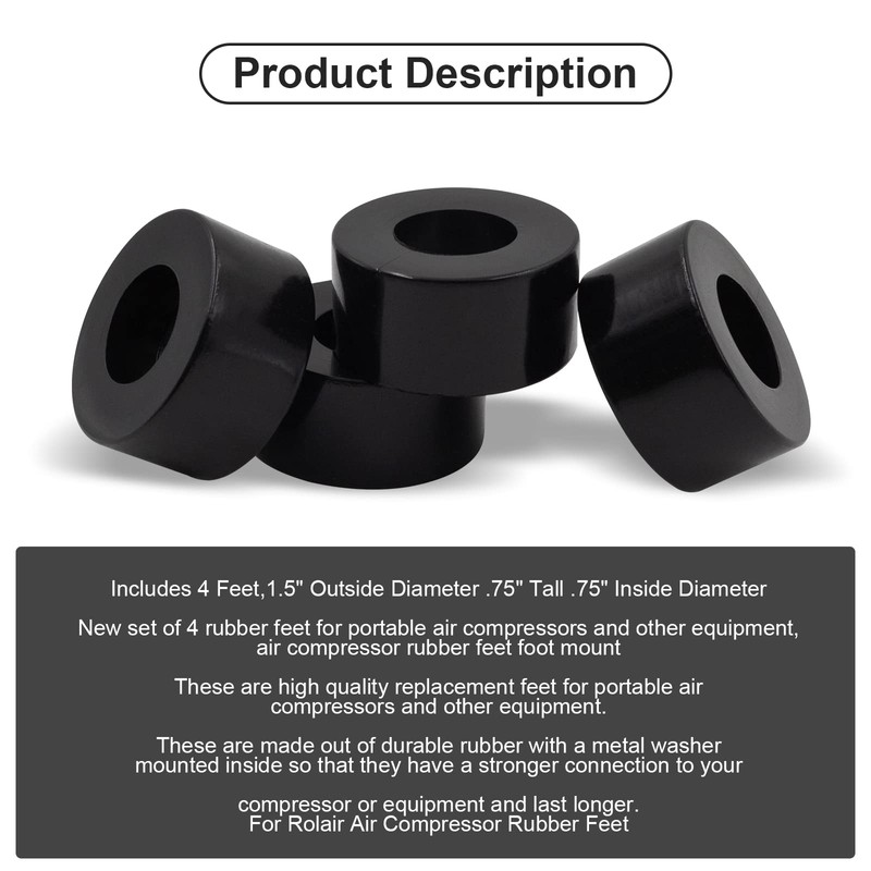 New 4 Pack Rolair Air Compressor Rubber Feet no 219