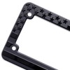 American Flag Motorcycle License Plate Frame Tag Bracket. 3D Raised