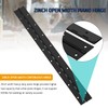 2 Piece 2” x 18” Stainless Steel Piano Hinge Black,