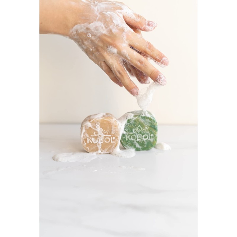 KOBOL | Pack de 4 Jabones Dermolimpiadores Veganos Espuma intensa