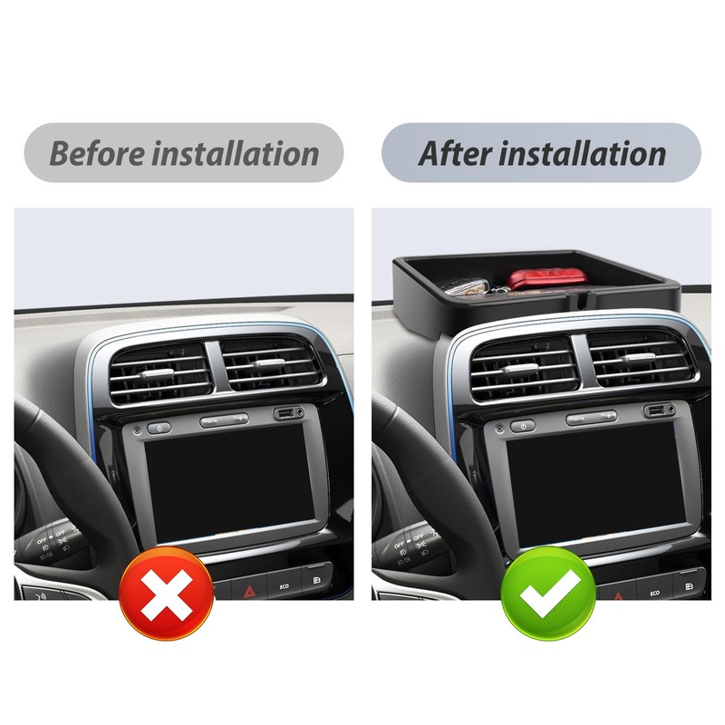 SKTU Centre Console Organiser Compatible with Dacia Spring Electric EV
