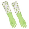 KOMBIUDA 1 Pair Long Cuff Reusable Dish Washing Gloves with