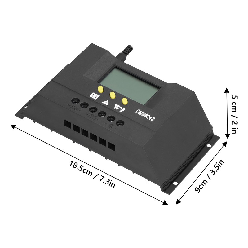 CM3024Z 30A Solar Charge Controller LCD PWM Charge Controller Photovoltaic
