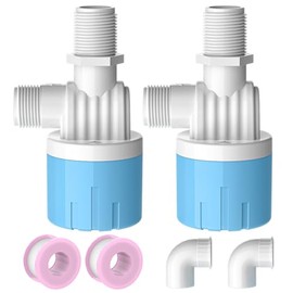 float valve for water tank Automatic water trough water level control float valve aqua pulse trough water leveler (2pcs 3/4" top inner)