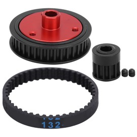RC Belt GearGearboxBeltScrew Set Remote Control Car Modifcation Combination 5mm Fit for Axial SCX i II VS410(Black )
