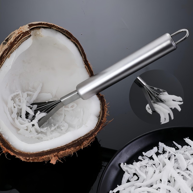Pack of 2 Stainless Steel Coconut Scraper Durable Coconut Dragon