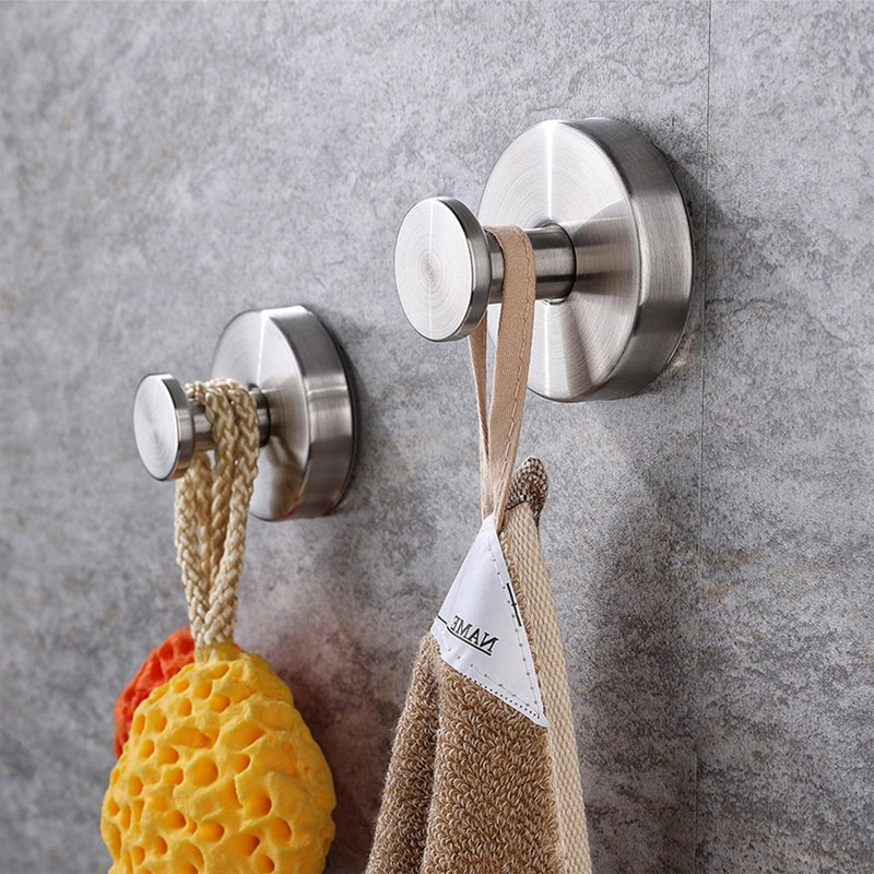 Boxonly No-Drill Suction Hooks,2024 Upgraded Stainless Steel Waterproof Hooks for