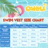 OSHYLE Children's Girls Boys Swimming Vest for Toddlers with Adjustable