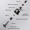 WDT Tool, 51/53/58mm Adjustable Espresso Distribution Tool with 10 Stainless