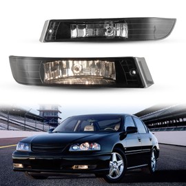 Nixon Offroad Fog Lights for Chevy Impala 2000-2005 Fog Lamp Set Driving Fog Light Assembly Replacement 1 Pair (Clear Lens)
