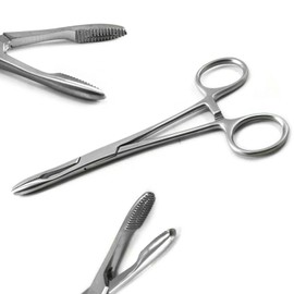 MEDSPO Professional Forceps | Dental Medical Ortho Surgical Needle Holder Locking | Veterinary Suture Restorative | Orthodontic Pliers Instruments CE (Dressing Forceps)