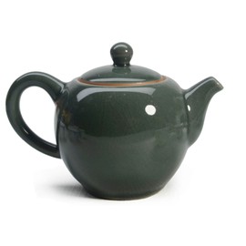 Porcelain Teapot, 9oz Tea Pot Small Teapots Chinese Tradition Ice Crack Glaze Ceramic Tea kettle (Green)