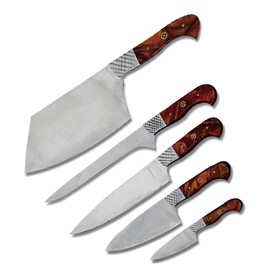 Slice Master Chef Knife Set – 5 Pcs Kitchen Knife Set, Razor Sharp German Steel (5 Pcs)
