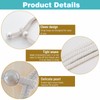 Curtain Holder, Light Tiebacks, White, 4 Pieces Tiebacks for Curtains,