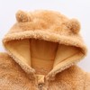 Baby Romper Snowsuit Onesie Furry Footed Outfits Infant Hooded Zipper