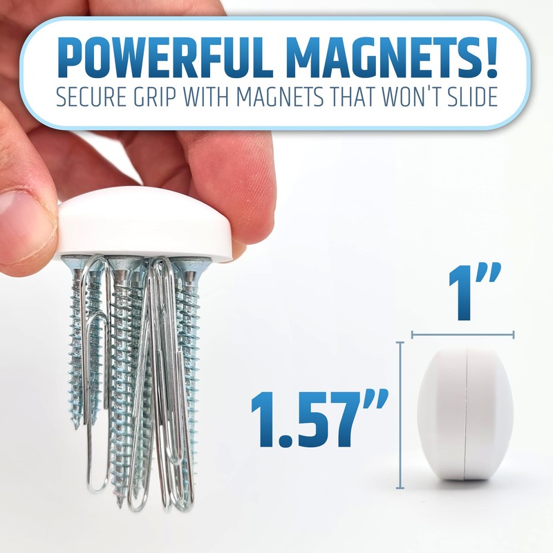 Powerful Anti-Billowing Magnetic Shower Curtain Weights for Splash-Free Bath Experience