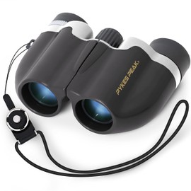 PYKES PEAK Binoculars, 10x, Lightweight, 4.8 oz (135 g), Compact, High Magnification, For Live Events, Concerts, Sports, Outdoors, Pikes Peak