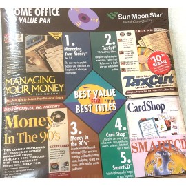 Unbranded HOME OFFICE 5 CD:  MANAGING MONEY, TAX CUT, MONEY IN 90s, CARDSHOP, SMART CD RM4