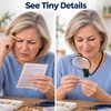 10X Neck Wearing Magnifying Glass, Rechargeable Hands-Free Magnifier for Reading,