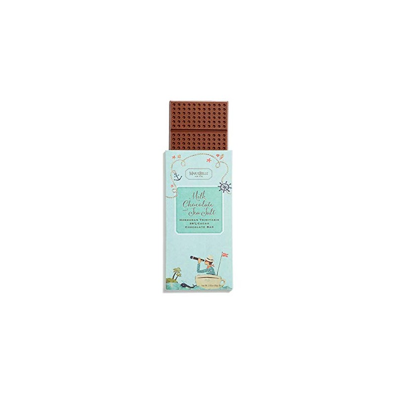 MarieBelle Milk Chocolate and Sea Salt Bar 80g
