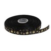 DXEUD Gold Printing Snowflake Grosgrain Ribbon 25 Yard Each Roll