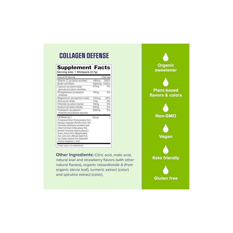 Ultima Replenisher Suplemento Colágeno Electrolitos Polvo Kiwi Fresa Sobres Hidratación