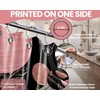 QGHOT Black and Pink Shower Curtain Boho Mid Century Dark