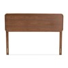 Baxton Studio Mailene Mid-Century Wood Queen Headboard in Walnut Brown