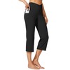Willit Women's Yoga Capris Pants High Waist Leggings Crossover Straight