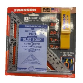 Swanson Speed Square Layout Tool with Blue Book and Combination Square Swanson S0100-A-C